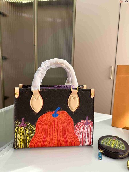 2023 classic onthego designer bag tote bag shopping bag yayoi kusama large-capacity shoulder handbag painted wave dot pumpkin tote bag
2023 classic onthego designer bag tote bag shopping bag yayoi kusama large-capacity shoulder handbag painted wave dot pumpkin tote bag