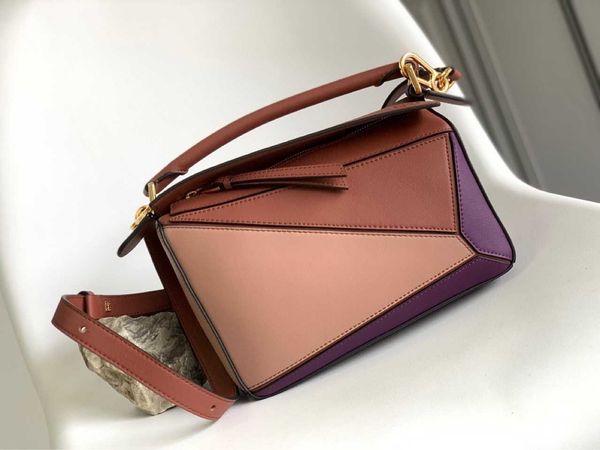 new puzzle series calfskin colored single shoulder oblique straddle handheld bag with high quality
new puzzle series calfskin colored single shoulder oblique straddle handheld bag with high quality