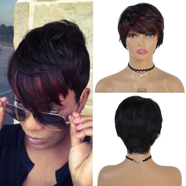 synthetic wigs for men short hair black color mix red hair pixie cut wig with bangs natural hairstyle boy (blackbrown)factory
synthetic wigs for men short hair black color mix red hair pixie cut wig with bangs natural hairstyle boy (blackbrown)factory