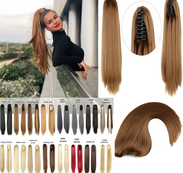 24 -inch fashion grasping clip horsetail fashion long straight hair grabbing chemical fiber has many style choices, support customization, Black
24 -inch fashion grasping clip horsetail fashion long straight hair grabbing chemical fiber has many style choices, support customization, Black