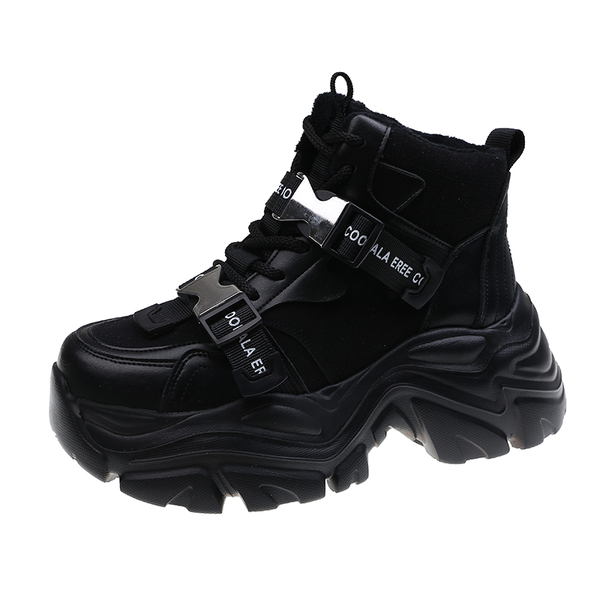 fashion womens sneakers 2022 autumn high heel sneakers latest design casual thick sole sneakers punk style high sneakers, Black
fashion womens sneakers 2022 autumn high heel sneakers latest design casual thick sole sneakers punk style high sneakers, Black