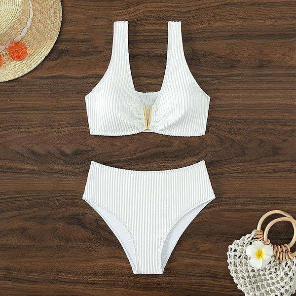 solid color high waist bikini beach split swimsuit women swimwear wholesale, White;black
solid color high waist bikini beach split swimsuit women swimwear wholesale, White;black