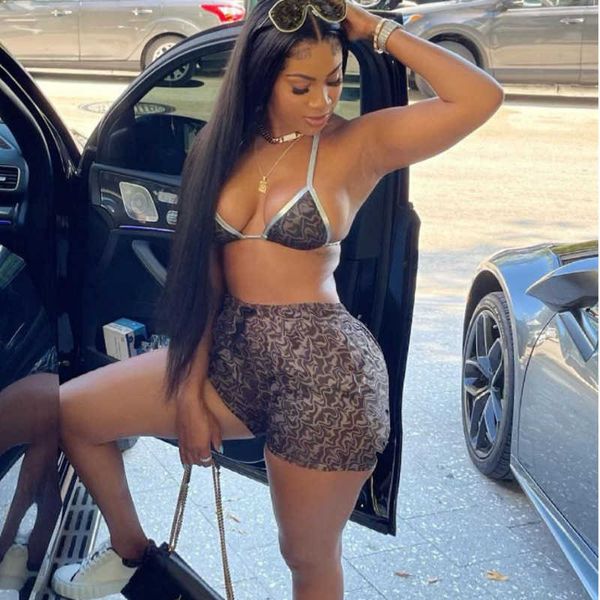 american street tracksuits womens underwear vest designer shorts set fashion luxury brand women clothing two piece set, Gray
american street tracksuits womens underwear vest designer shorts set fashion luxury brand women clothing two piece set, Gray