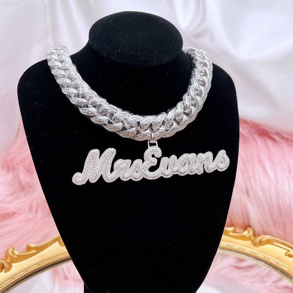 qiuhan cuban link chain bling 5a paved necklace iced name necklace fashion jewelry custom iced out name necklace, Silver
qiuhan cuban link chain bling 5a paved necklace iced name necklace fashion jewelry custom iced out name necklace, Silver