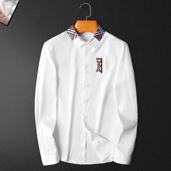 men's shirt luxury fashion long sleeved shirt 2023 designer embroidered shirt men's business clothing solid color single breasted, White;black
men's shirt luxury fashion long sleeved shirt 2023 designer embroidered shirt men's business clothing solid color single breasted, White;black