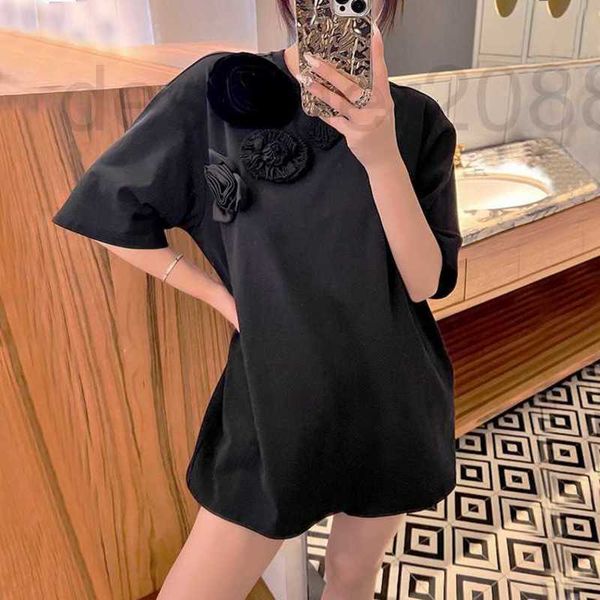 women's t-shirt designer 2023 summer new fashion short sleeve t-shirt 3d handmade flower front and back two wear loose 3xzz, White
women's t-shirt designer 2023 summer new fashion short sleeve t-shirt 3d handmade flower front and back two wear loose 3xzz, White