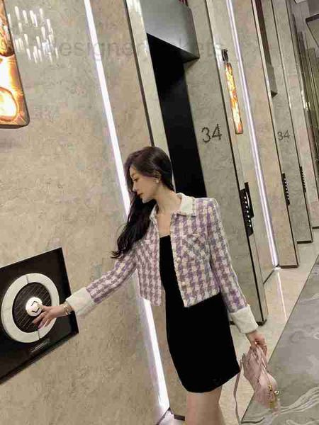women's jackets designer high-end modern contrast tweed houndstooth sleeve matching wool short coat tijb, Black;brown
women's jackets designer high-end modern contrast tweed houndstooth sleeve matching wool short coat tijb, Black;brown