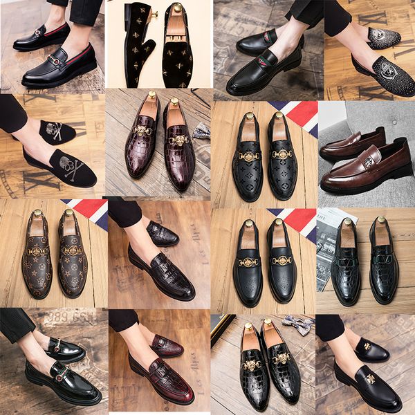 luxury brand designer bee metal buckle leffer shoes british style genuine leather men casual shoes gentleman formal business leather shoes, Black
luxury brand designer bee metal buckle leffer shoes british style genuine leather men casual shoes gentleman formal business leather shoes, Black