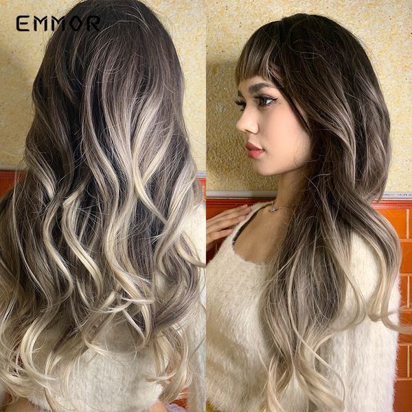 synthetic long water wave hair wigs natural ombre brown to platinum blonde wigs for women cosplay heat resistant fiber wigfacto, Black
synthetic long water wave hair wigs natural ombre brown to platinum blonde wigs for women cosplay heat resistant fiber wigfacto, Black