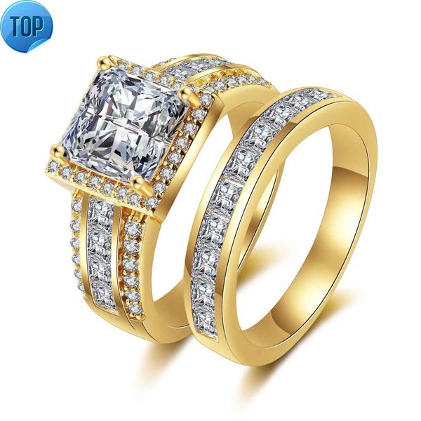 fashion jewelry square diamond gold plated bride wedding rings for women engagement rings factory wholesale, Silver
fashion jewelry square diamond gold plated bride wedding rings for women engagement rings factory wholesale, Silver