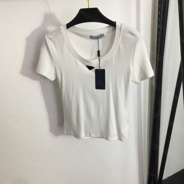 23ss tee womens t-shirt womens designer clothing round neck pure cotton the letter triangle is decorated with a slim-fit short-sleeved t-shi, White
23ss tee womens t-shirt womens designer clothing round neck pure cotton the letter triangle is decorated with a slim-fit short-sleeved t-shi, White