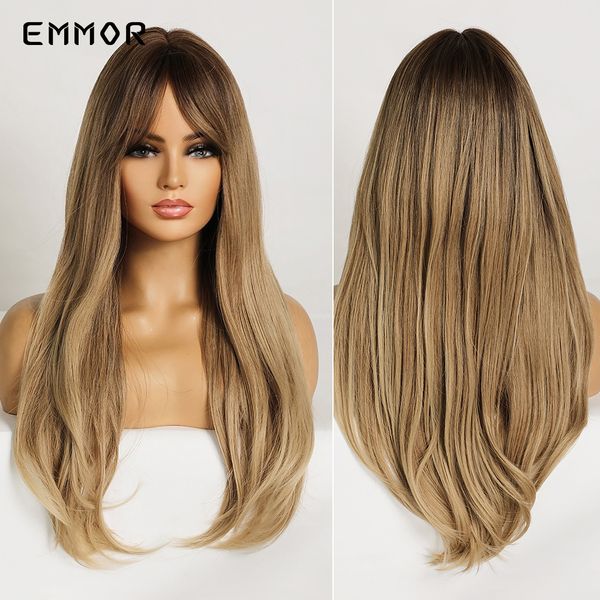 synthetic long natural middle part wig for women fake hair heat resistant brown blonde cosplay wigs with bangsfactory direct, Black
synthetic long natural middle part wig for women fake hair heat resistant brown blonde cosplay wigs with bangsfactory direct, Black
