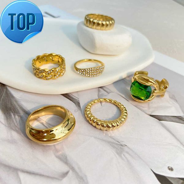 new high-end emerald/chain/thread vintage jewelry 18k real gold electroplating inlaid gemstone stainless steel open ring, Silver
new high-end emerald/chain/thread vintage jewelry 18k real gold electroplating inlaid gemstone stainless steel open ring, Silver