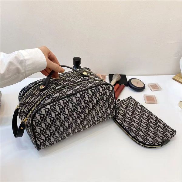 star with the same portable makeup bag high-end multi-functional double zipper toiletry bag travel portable storage bag
star with the same portable makeup bag high-end multi-functional double zipper toiletry bag travel portable storage bag