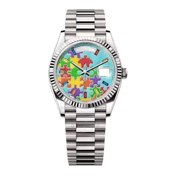 watches automatic couples watch mens womens 40 36mm waterproof turquoise blue dial 2813 movement mechanical watches oyster stainless steel w, Slivery;brown
watches automatic couples watch mens womens 40 36mm waterproof turquoise blue dial 2813 movement mechanical watches oyster stainless steel w, Slivery;brown