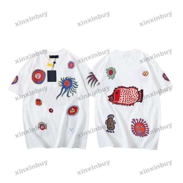 xinxinbuy men designer tee t shirt 23ss sun fish embroidery pattern short sleeve cotton women white black xs-l, Black;brown
xinxinbuy men designer tee t shirt 23ss sun fish embroidery pattern short sleeve cotton women white black xs-l, Black;brown