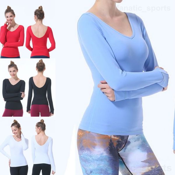 lu align lu women long sleeve thin t-shirts yoga training swiftly tech v-neck workout tshirt breathable outdoor tee shirt stretch sports, White;red
lu align lu women long sleeve thin t-shirts yoga training swiftly tech v-neck workout tshirt breathable outdoor tee shirt stretch sports, White;red
