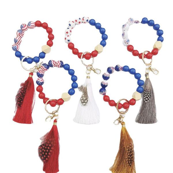 creative acrylic beads elastic bangle bracelet keychain womens tassel wristlet keychains, Silver
creative acrylic beads elastic bangle bracelet keychain womens tassel wristlet keychains, Silver