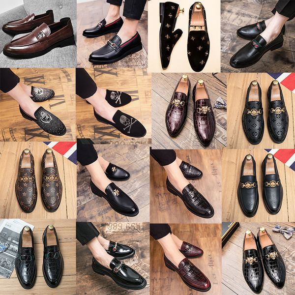 luxury brand designer tiger head decorative leffer shoes soft leather men pointed casual shoes black brown gentleman formal business leather
luxury brand designer tiger head decorative leffer shoes soft leather men pointed casual shoes black brown gentleman formal business leather