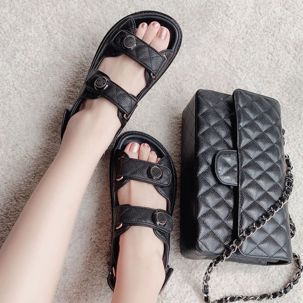 man women designer sandals crystal calf leather casual quilted platform summer comfortable beach slipper dd7h, Black
man women designer sandals crystal calf leather casual quilted platform summer comfortable beach slipper dd7h, Black
