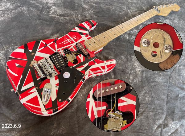 electric guitar relic strip lines ssh pickup chrome parts double locking tremolo black pickguard
electric guitar relic strip lines ssh pickup chrome parts double locking tremolo black pickguard