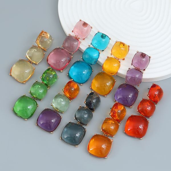 exaggerate european and american earrings, geometric earrings multi-layer square alloy resin party ear jewelry for women, Golden;silver
exaggerate european and american earrings, geometric earrings multi-layer square alloy resin party ear jewelry for women, Golden;silver