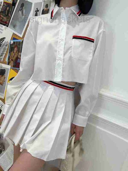 women's blouses & shirts designer high end summer cool sasa spicy girl age reducing style contrast collar short long sleeve shirt etlx, White
women's blouses & shirts designer high end summer cool sasa spicy girl age reducing style contrast collar short long sleeve shirt etlx, White