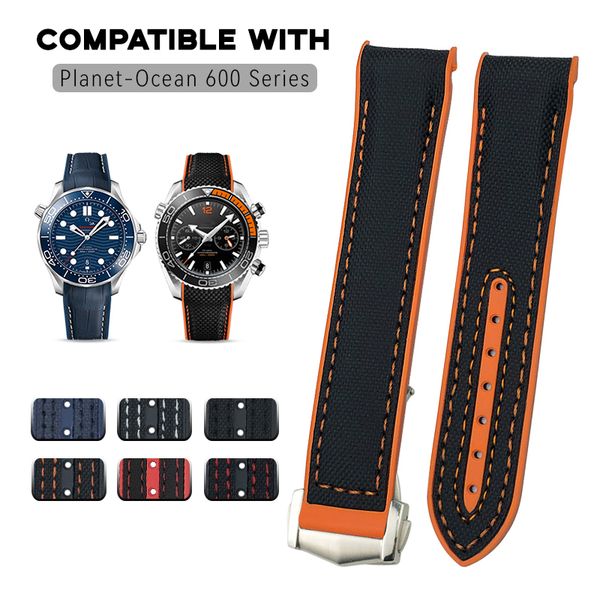 curved end 20mm 22mm 21mm rubber fabric nylon watchband for omg strap seamaster diver 300m gmt planet ocean 600 silicone watch strap bracele, Black;brown
curved end 20mm 22mm 21mm rubber fabric nylon watchband for omg strap seamaster diver 300m gmt planet ocean 600 silicone watch strap bracele, Black;brown