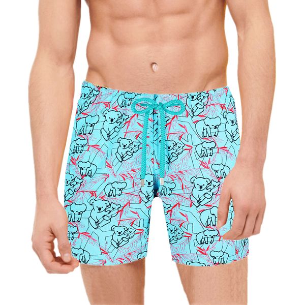 vilebrequin spandex shorts men swimwear herringbones turtles summer casual shorts a7dt, White;black