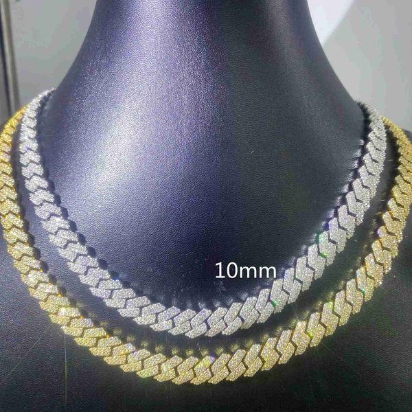 rapper jewelry vvs 10mm hip hop bracelet cuban 925 silver moissanite chain clasp necklace
rapper jewelry vvs 10mm hip hop bracelet cuban 925 silver moissanite chain clasp necklace