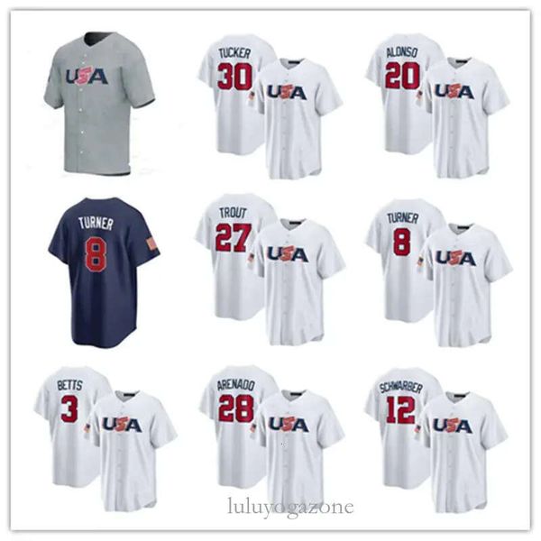 custom 2023 team usa baseball jersey sports fans player version mike trout trea turner adam ottavino mookie betts nolan arenado kyle schwarb, Blue;black
custom 2023 team usa baseball jersey sports fans player version mike trout trea turner adam ottavino mookie betts nolan arenado kyle schwarb, Blue;black
