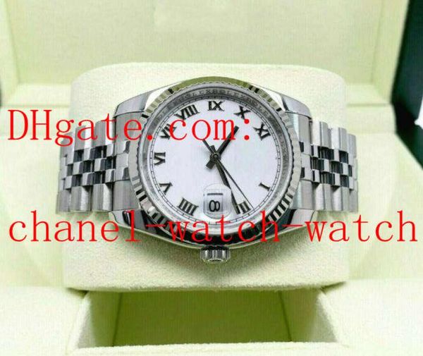 white dial 36mm automatic mechanical movement mens womens watch 18k gold/stainless steel 116234 men's wrist watches, Slivery;brown
white dial 36mm automatic mechanical movement mens womens watch 18k gold/stainless steel 116234 men's wrist watches, Slivery;brown