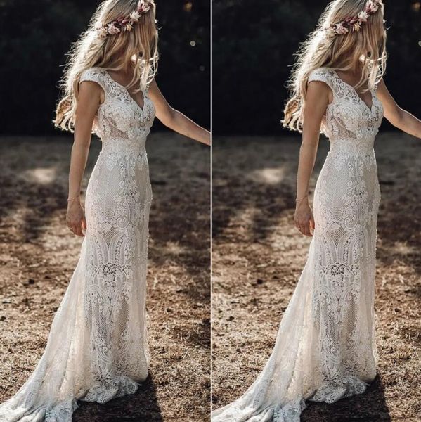 vintage berta full lace mermaid wedding dresses bridal gowns v neck cap sleeve bohemian beach garden custom made vestido de novia, White
vintage berta full lace mermaid wedding dresses bridal gowns v neck cap sleeve bohemian beach garden custom made vestido de novia, White