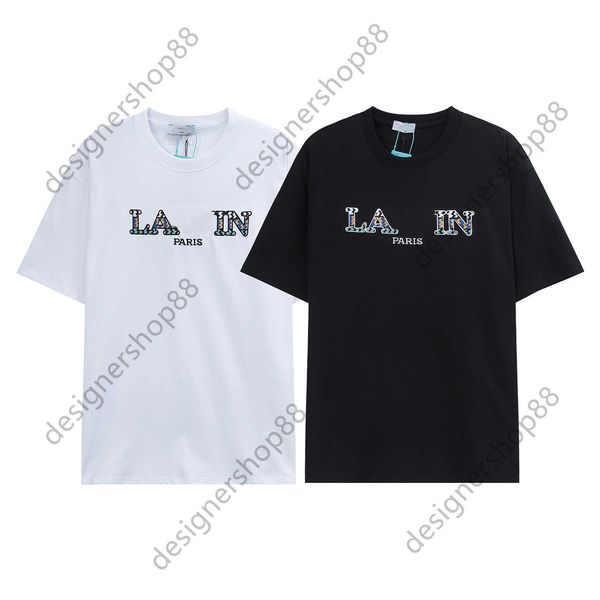 men's t-shirts 23ss designer brand black summer new lavins colorful letter embroidery loose fitting men's and women's couple, White;black
men's t-shirts 23ss designer brand black summer new lavins colorful letter embroidery loose fitting men's and women's couple, White;black