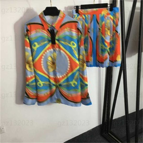 casual two piece set woman designer clothes vintage belt print lapel long sleeve shirt pleated short half skirt summer two pieces pants, White
casual two piece set woman designer clothes vintage belt print lapel long sleeve shirt pleated short half skirt summer two pieces pants, White