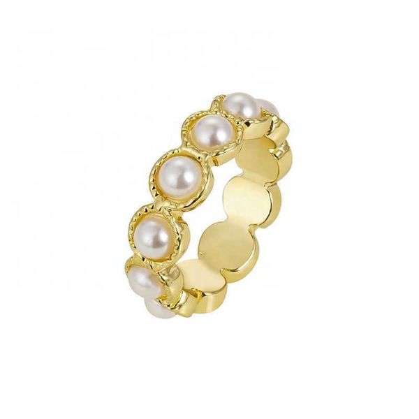 supplier wholesale custom alloy rings fashion jewelry 18k gold plated exquisite round pearl rings for women, Silver
supplier wholesale custom alloy rings fashion jewelry 18k gold plated exquisite round pearl rings for women, Silver