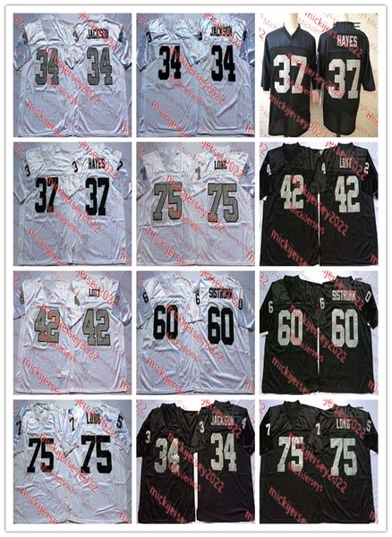 bo jackson lester hayes oakland football jersey stitched mens #42 ronnie lott #60 otis sistrunk #75 howie long throwback jerseys s-3xl, Black
bo jackson lester hayes oakland football jersey stitched mens #42 ronnie lott #60 otis sistrunk #75 howie long throwback jerseys s-3xl, Black