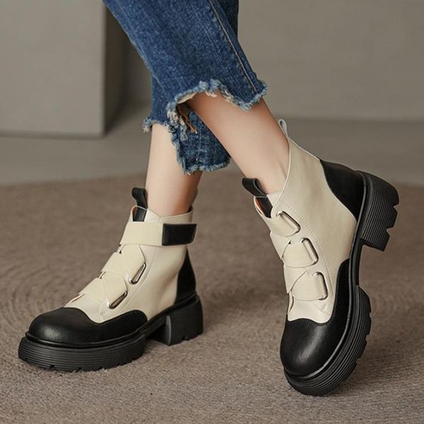 leather ankle boots women 2023 spring new british style retro thick bottom thick heel biker boots anti-slip fashion boots women, Black
leather ankle boots women 2023 spring new british style retro thick bottom thick heel biker boots anti-slip fashion boots women, Black