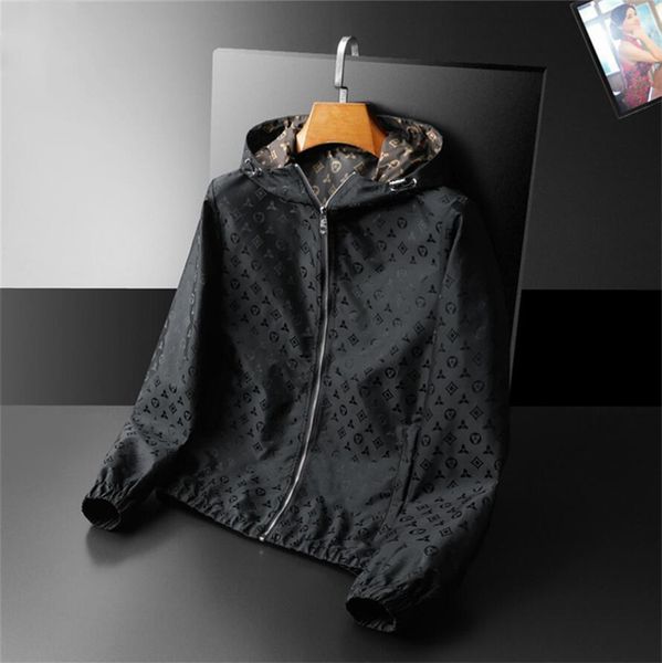 fashionable mens jacket long sleeve zipper black full-body printed slim windbreaker men thin coat outdoors in autumn, Black;brown
fashionable mens jacket long sleeve zipper black full-body printed slim windbreaker men thin coat outdoors in autumn, Black;brown