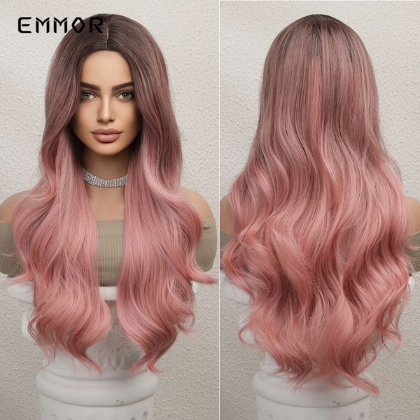 synthetic ombre brown to pink wigs long wavy part wave hair wig for women natural wavy heat resistant cosplay wigsfactory dire, Black
synthetic ombre brown to pink wigs long wavy part wave hair wig for women natural wavy heat resistant cosplay wigsfactory dire, Black