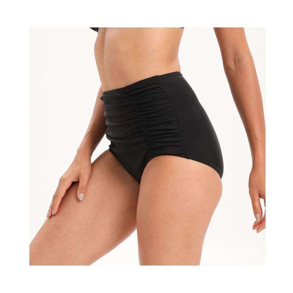 high waist triangle bikini trousers pleated swimsuit womens bottoms swimming trunks swimwear, White;black
high waist triangle bikini trousers pleated swimsuit womens bottoms swimming trunks swimwear, White;black