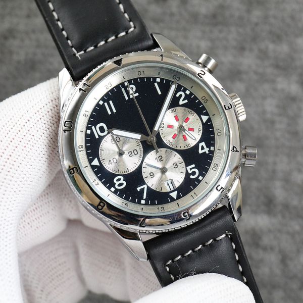 men's designer watches fashion luxury automatic watches avi series table leather multi-functional quartz chronograph movement casual bu, Slivery;brown
men's designer watches fashion luxury automatic watches avi series table leather multi-functional quartz chronograph movement casual bu, Slivery;brown