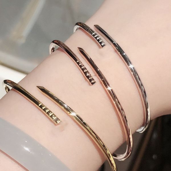 couple love jewelry 3mm thin cuff bangle engagement fashion bangles stainless steel men and women lovers nail jewelry bracelet gift party ne, Black
couple love jewelry 3mm thin cuff bangle engagement fashion bangles stainless steel men and women lovers nail jewelry bracelet gift party ne, Black