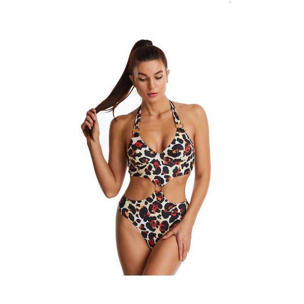 leopard print swimsuit for women hoop one piece briefs halter lace up backless womens, White;black
leopard print swimsuit for women hoop one piece briefs halter lace up backless womens, White;black