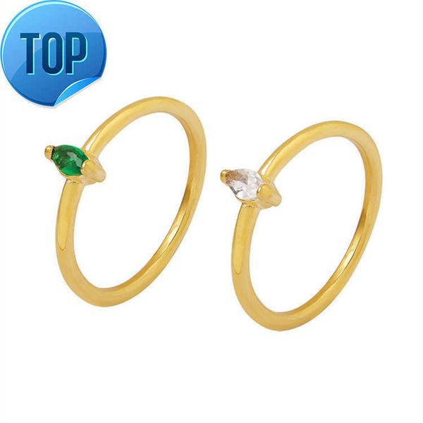 simple fashion gold plated hoop ring stainless steel cz zircon thin ring, Silver
simple fashion gold plated hoop ring stainless steel cz zircon thin ring, Silver