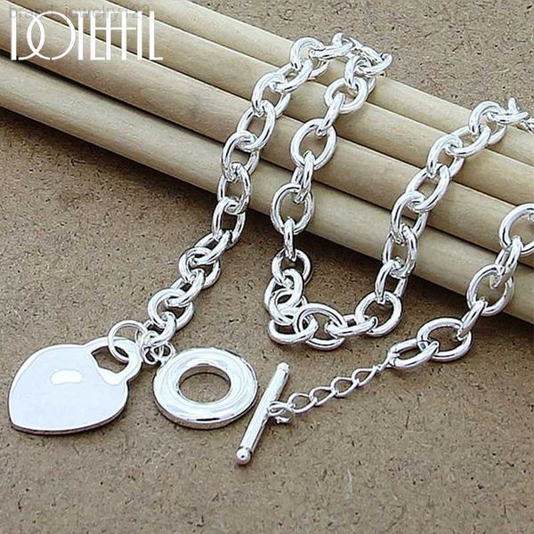 doteffil 925 sterling silver heart/circle/dog pendant necklace woman man 18 inches chain wedding engagement party jewelry
doteffil 925 sterling silver heart/circle/dog pendant necklace woman man 18 inches chain wedding engagement party jewelry