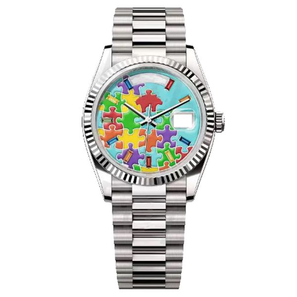 mens watch 8215 movement watches automatic mechanical and precision 41mm stainless steel waterproof 36mm womens wristwatch new puzzle patter, Slivery;brown
mens watch 8215 movement watches automatic mechanical and precision 41mm stainless steel waterproof 36mm womens wristwatch new puzzle patter, Slivery;brown