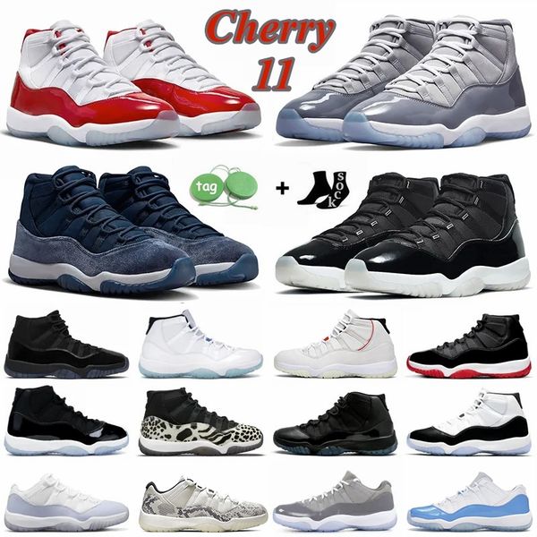 jumpman 11 basketball shoes men women cherry 11s midnight navy cool grey 25th anniversary bred pure violet 72-10 mens trainers sport shoe sn