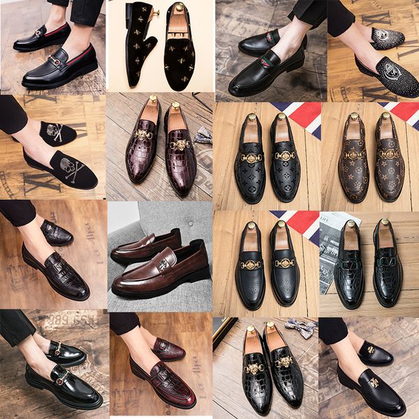 luxury brand designer metal buckle leffer shoes comfortable low heel men pointed leather shoes british style genuine leather business shoes, Black
luxury brand designer metal buckle leffer shoes comfortable low heel men pointed leather shoes british style genuine leather business shoes, Black