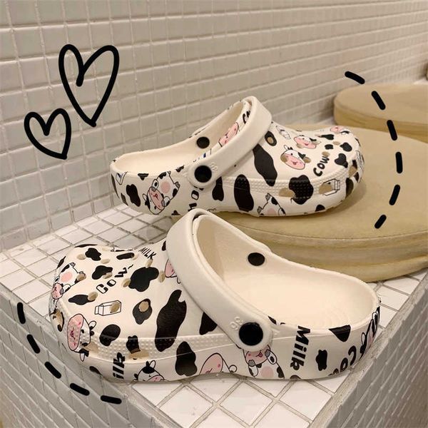 sandals cartoon cow slippers summer fashion women thick bottom flip flops girls outdoor beach sandals bunny non-slip clogs slides 230417, Black
sandals cartoon cow slippers summer fashion women thick bottom flip flops girls outdoor beach sandals bunny non-slip clogs slides 230417, Black